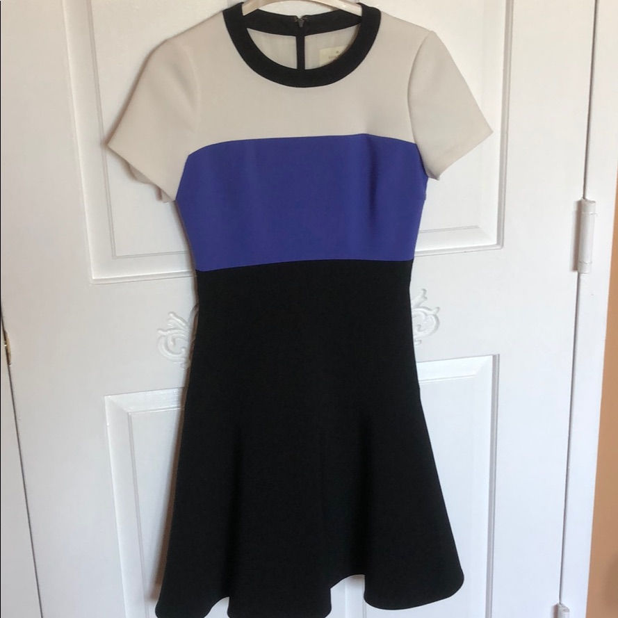 Kate Spade Crepe Flounce Dress